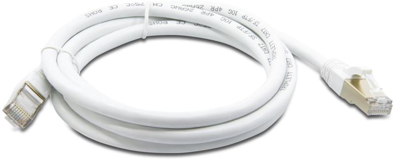 Imagem de Cabo de conexão Triplett CAT7 SF/FTP 26AWG 1 pé branco (CAT7-1WH)