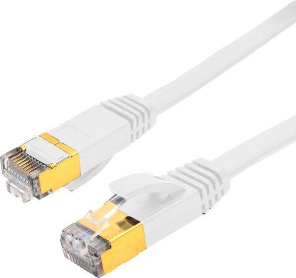 Imagem de Cabo de conexão Triplett CAT7 SSTP 28AWG 1,5 m branco plano