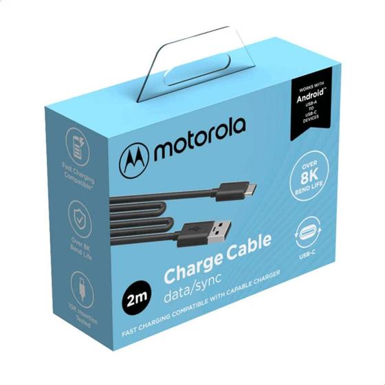 Imagem de Cabo de Dados 2m Motorola USB-C Compatível Edge Original