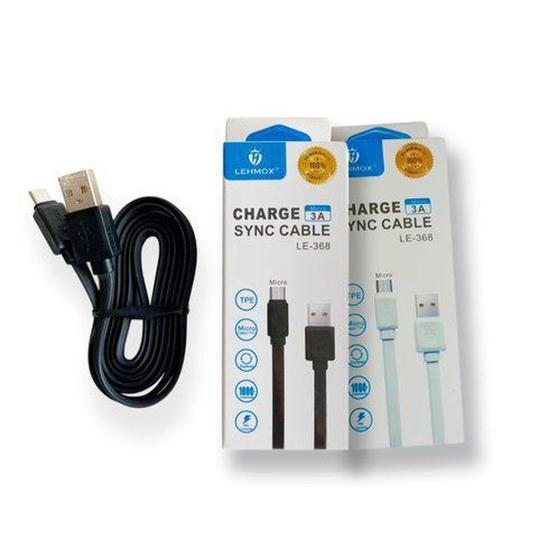 Imagem de Cabo de Dados/Carregamento Para Celular Com Entrada Micro USB Lehmox