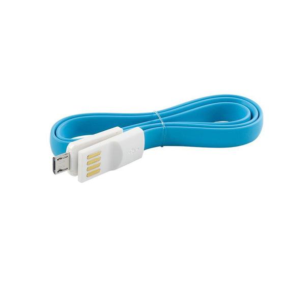 Imagem de Cabo De Dados Celular Micro Usb Azul Smartphone Android Oex