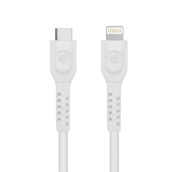 Imagem de Cabo de dados Lightning/USB Type-C - Pvc Reforçado 1,2m - GSHIELD - W4L3G9TS8 (Branco)