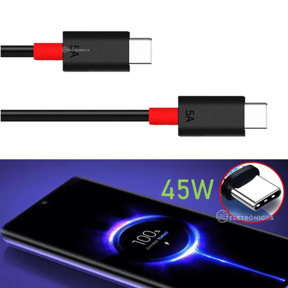 Imagem de Cabo de Dados Original ZTD Usb USB-C X USB-C Tpe 45W Com Cabo 1 Metro - USBCC1MVM