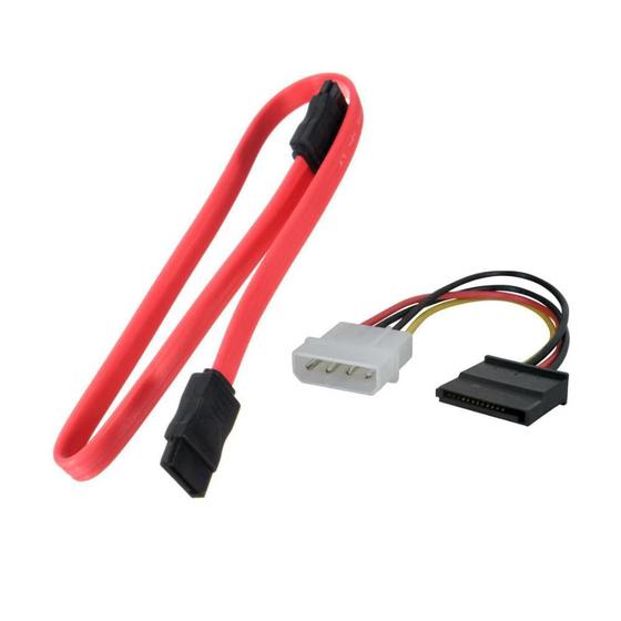 Cabo de Dados SATA e Adaptador Força Molex Foxconn 15322 Menor preço em Cabo de Dados SATA e Adaptador Força Molex Foxconn 15322
