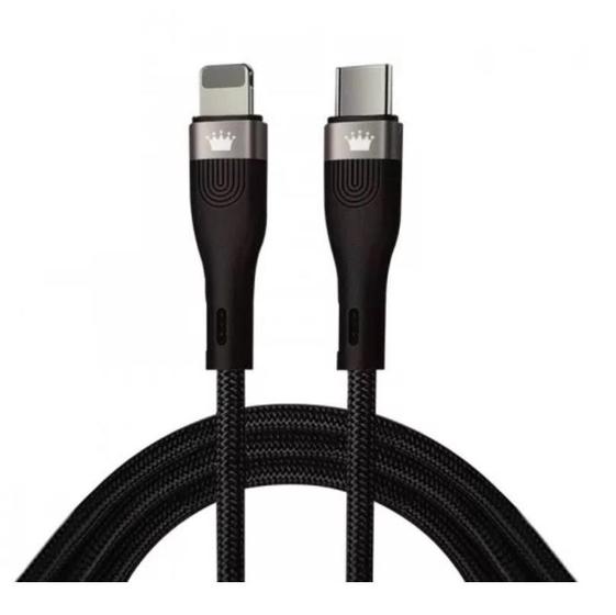 Imagem de Cabo de Dados Type C x Lightning PD 20W - Cabo Trançado Reforçado Turbo