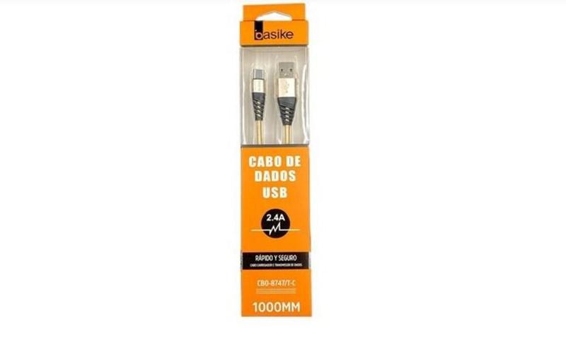 Imagem de Cabo De Dados Usb 2.4A 1,0Mt