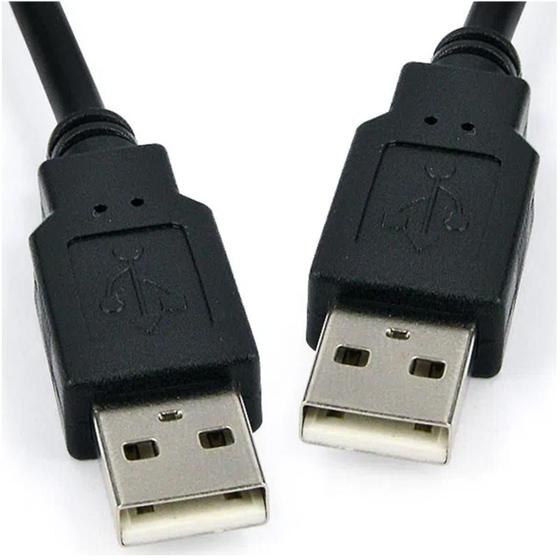 Imagem de Cabo de Dados USB Macho x USB Macho 2 Metros Reforçado Preto