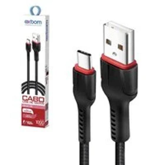 Imagem de Cabo de Dados USB Tipo C 1 m Carregador Rápido 2.4A  Exbom - Megga 25