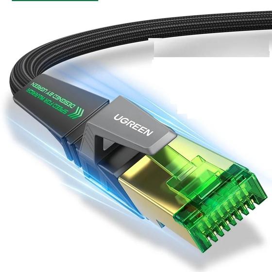 Imagem de Cabo de Ethernet UGREEN 40Gbps 2000MHz Cat 8