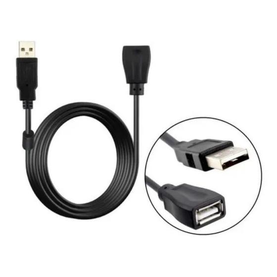 Imagem de Cabo de Extensor USB 2.0 Macho/Fêmea AM+AF 3 Metros Feinier