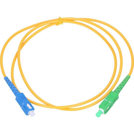 Imagem de Cabo de Fibra Optica SC-Upc para SC-Apc Single Mode 3 MM - 2 Metros