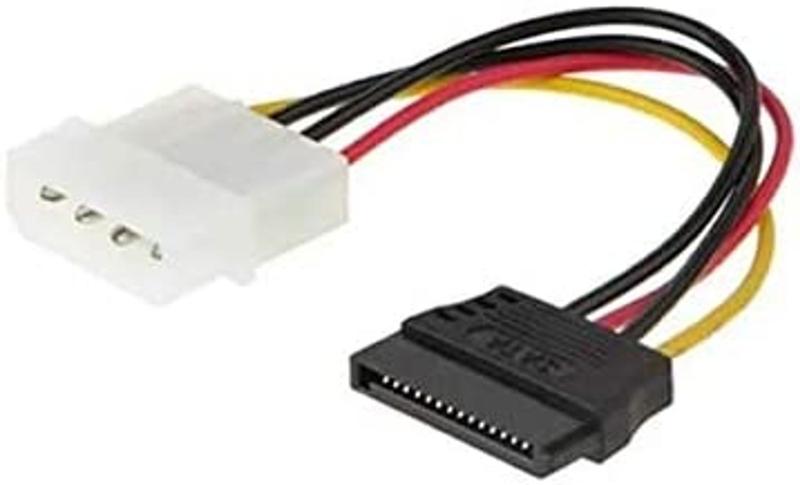 Imagem de Cabo de Força Molex Ide Fonte 4 Pinos Para Serial Ata Sata