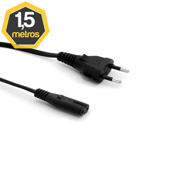 Cabo de Força Tipo 8 10A 1,50 Metros Menor preço em Cabo de Força Tipo 8 10A 1,50 Metros