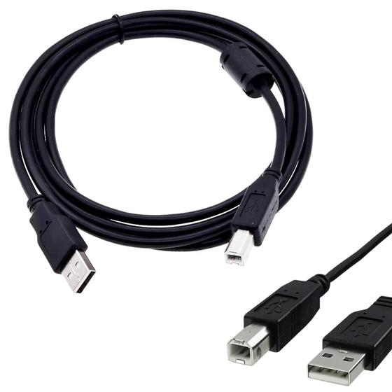 Imagem de Cabo De Impressora Para Interface Usb 2.0 Universal 1,8 Metros Preto LE902