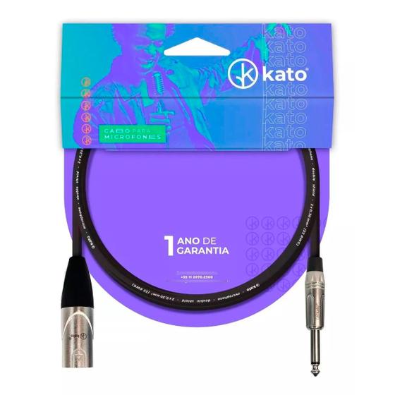 Imagem de Cabo de instrumento desbalanceado xlrm p10 kato k2 10 metros