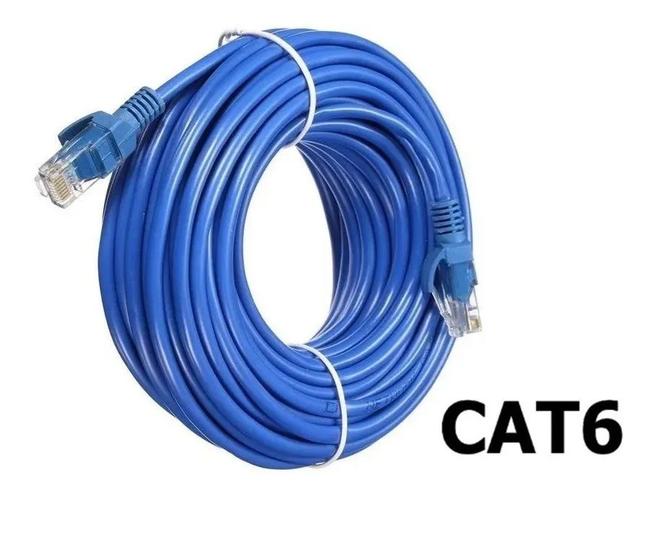 Imagem de Cabo de internet cat6 rj45 ethernet lan giga 10/1000 50 metros