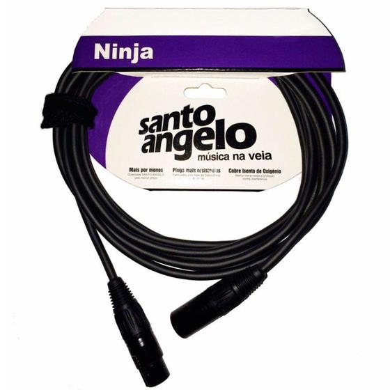 Cabo De Microfone Ninja Canon Balanceado Lw3ft Santo Angelo Menor preço em Cabo De Microfone Ninja Canon Balanceado Lw3ft Santo Angelo