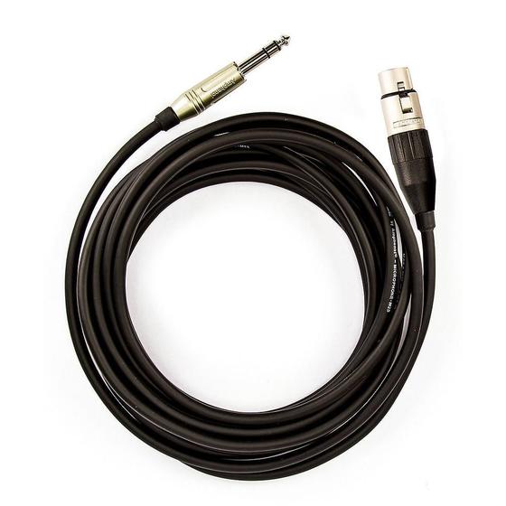 Imagem de Cabo De Microfone P10 Estéreo Para Xlr Fêmea Amphenol 5M