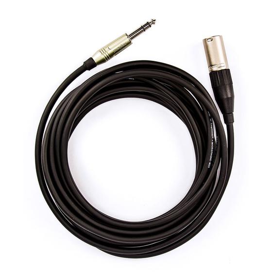 Imagem de Cabo de Microfone P10 Estereo Para XLR Macho, Amphenol - 25 Metros