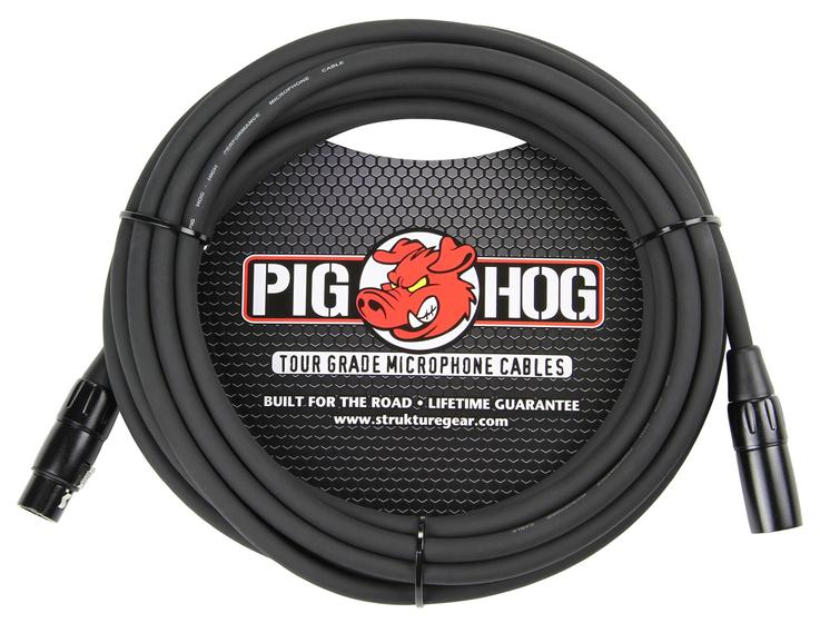 Imagem de Cabo de microfone Pig Hog PHM30 de alto desempenho XLR de 30 pés