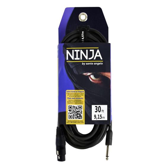 Imagem de Cabo de Microfone Santo Angelo Ninja HG-B 30FT / 9,15 Metros - P10 / XLR(f)