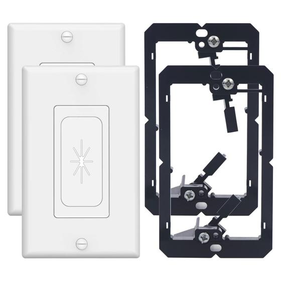 Imagem de Cabo de Parede VCELINK com Suporte de Montagem - Pacote com 2 Unidades