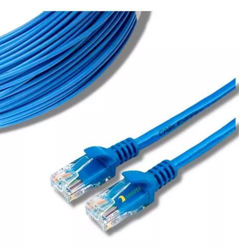 Imagem de Cabo De Rede 10 Metros Rj45 Crimpado Cat5e Internet Lan