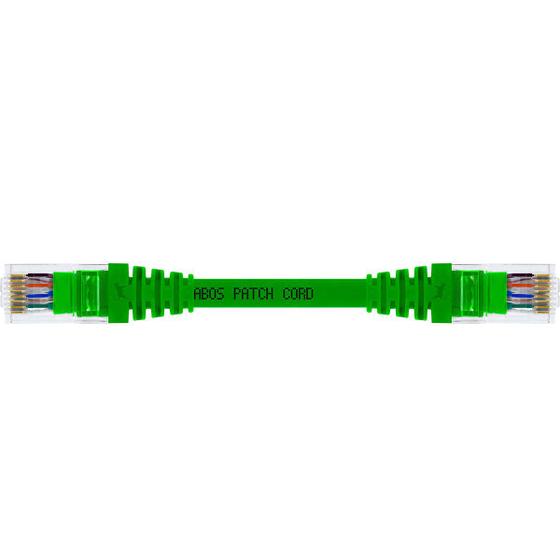 Imagem de Cabo De Rede 15 Centímetros Patch Cord Cat6 UTP Giga 100% Cobre 10GBPs Verde
