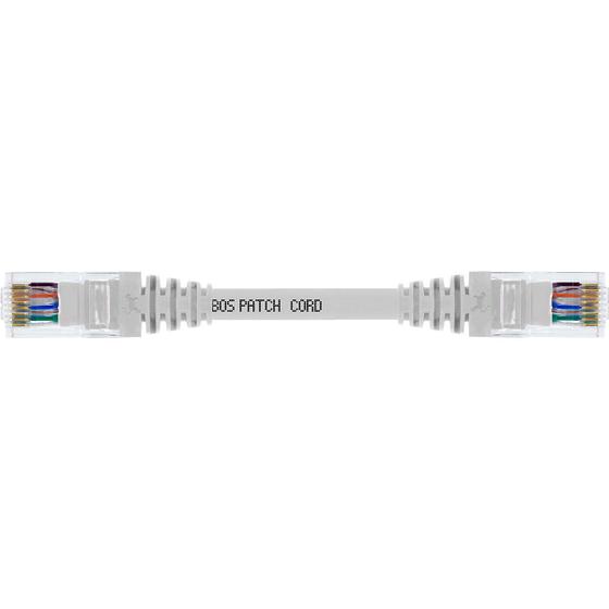 Imagem de Cabo De Rede 15 CM Patch Cord Cat6 UTP 100% Cobre Branco para Rack