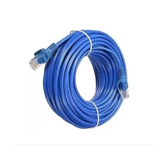 Imagem de Cabo De Rede 15m Ethernet Lan Rj45 Cat5e C/ 15 Metros