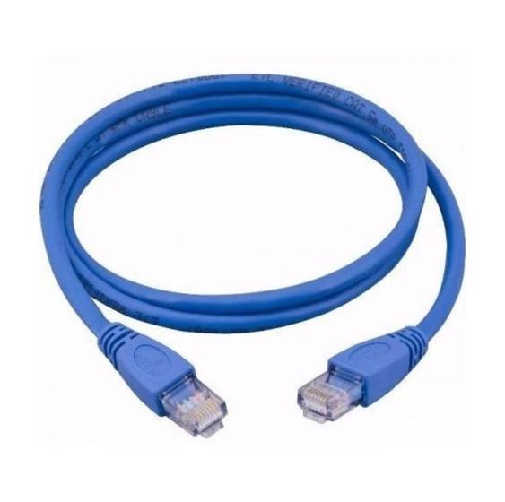 Imagem de Cabo De Rede 20 Metros Patch Cord Cat 5e Azul