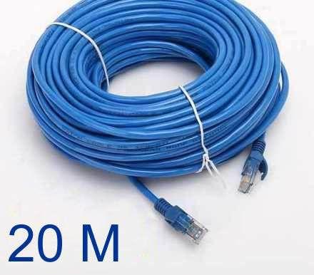 Imagem de Cabo de Rede 20 Metros RJ45 Cat5E Patch Cord UTP LAN Internet