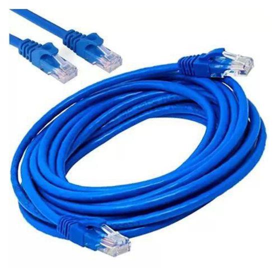 Imagem de Cabo de Rede 5 Metros Internet Modelo Cat5e RJ45 Lan Crimpado GB51036 - MB Tech