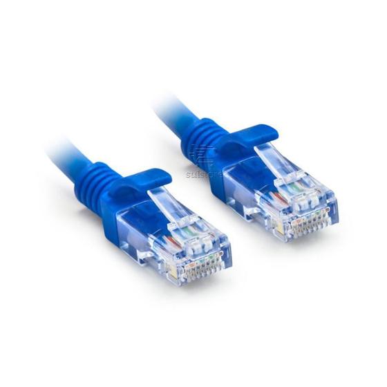 Imagem de Cabo de Rede 5 Metros RJ45 Cat5E Patch Cord UTP LAN Internet