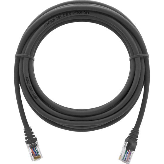 Imagem de Cabo De Rede 7 Metros Patch Cord Cat6 UTP 100% Cobre Cinza