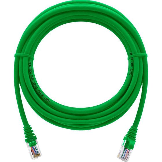 Imagem de Cabo De Rede 7 Metros Patch Cord Cat6 UTP 100% Cobre Verde Giga