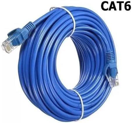 Imagem de Cabo de Rede CAT 6 RJ45 - 20 Metros  10/10 Gigabits  Alta Performance