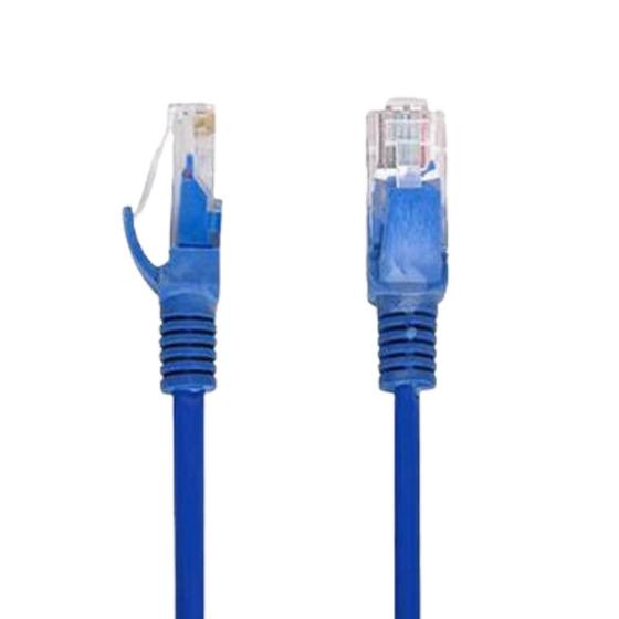 Imagem de Cabo De Rede Cat5 Lan 15 Metros Ethernet Rj45 Azul Crimpado