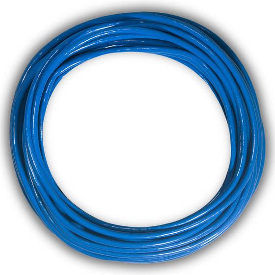 Imagem de Cabo de Rede CAT5e 20 Metros 20m Azul UTP Ethernet Crimpado Pronto