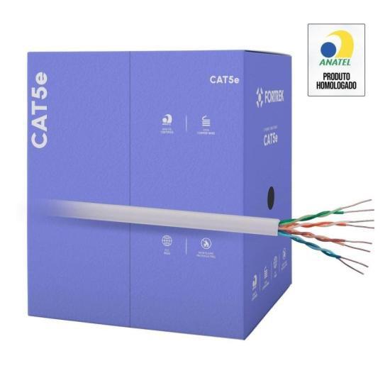 Imagem de Cabo de Rede CAT5e 305m Fortrek FK 500C CMX Cinza - CX / 305 F002