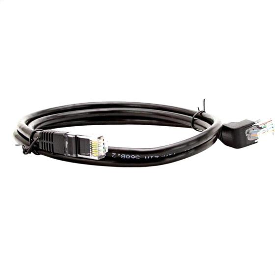 Imagem de Cabo De Rede Cat5E Plug 90 Graus Para Cima - 3 Metros