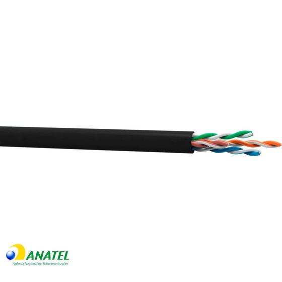 Imagem de Cabo de Rede Cat5e U/UTP CMX Multilan Furukawa Preto