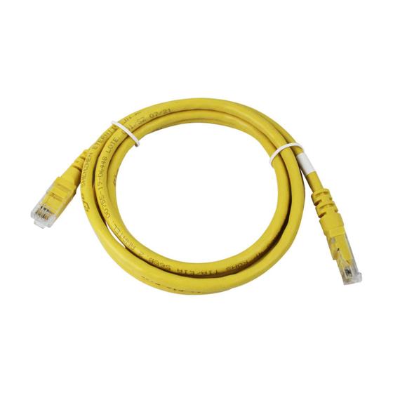 Imagem de Cabo De Rede Cat6 Cabo Resistente De 1,5 Metros Condutores Em Cobre Nu Ideal Para Gamers Streamers Internet Sem Travamentos - Amarelo