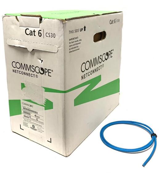 Cabo de Rede Cat6 Commscope Netconnect 100m -100 metros Azul ...