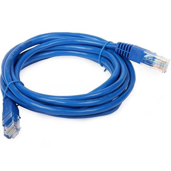 Cabo de Rede e Transmissão de dados Cat6 2.5m Azul Menor preço em Cabo de Rede e Transmissão de dados Cat6 2.5m Azul