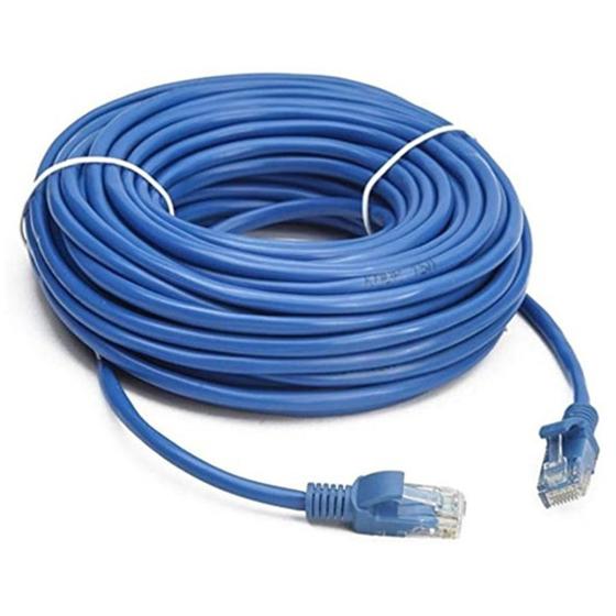 Imagem de Cabo De Rede Ethernet Lan Rj45 Cat5e Internet Montado Crimpado Com 20 Metros