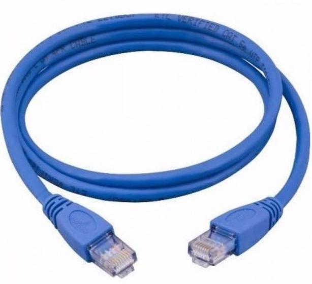 Imagem de Cabo de Rede Ethernet Lan Rj45 Cat5e Utp Azul 10 Metros