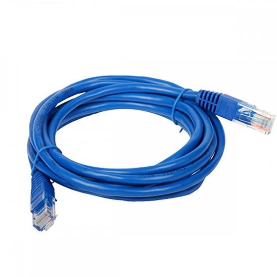 Imagem de Cabo De Rede/Informatica Elite Azul 3M Com Conector Rj45