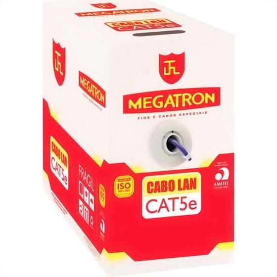 Imagem de Cabo De Rede/Informatica Megatron 4 Pares Cat5E Com 305M