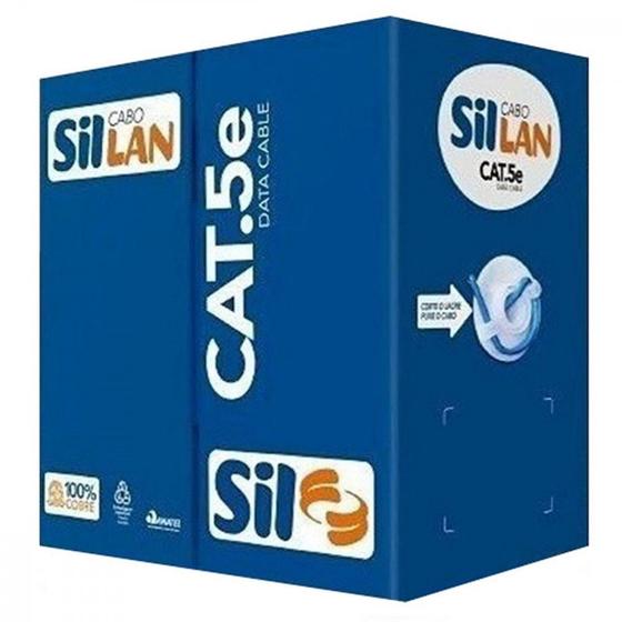 Imagem de Cabo De Rede/Informatica Sil 4 Pares Cat5E Com 305M